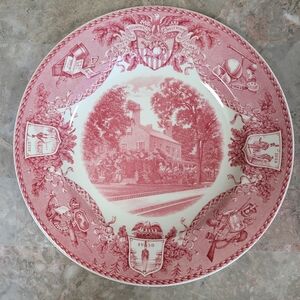 Wedgwood USMA Superintendents Quarter 1933 Red Ironstone Transferware West Point